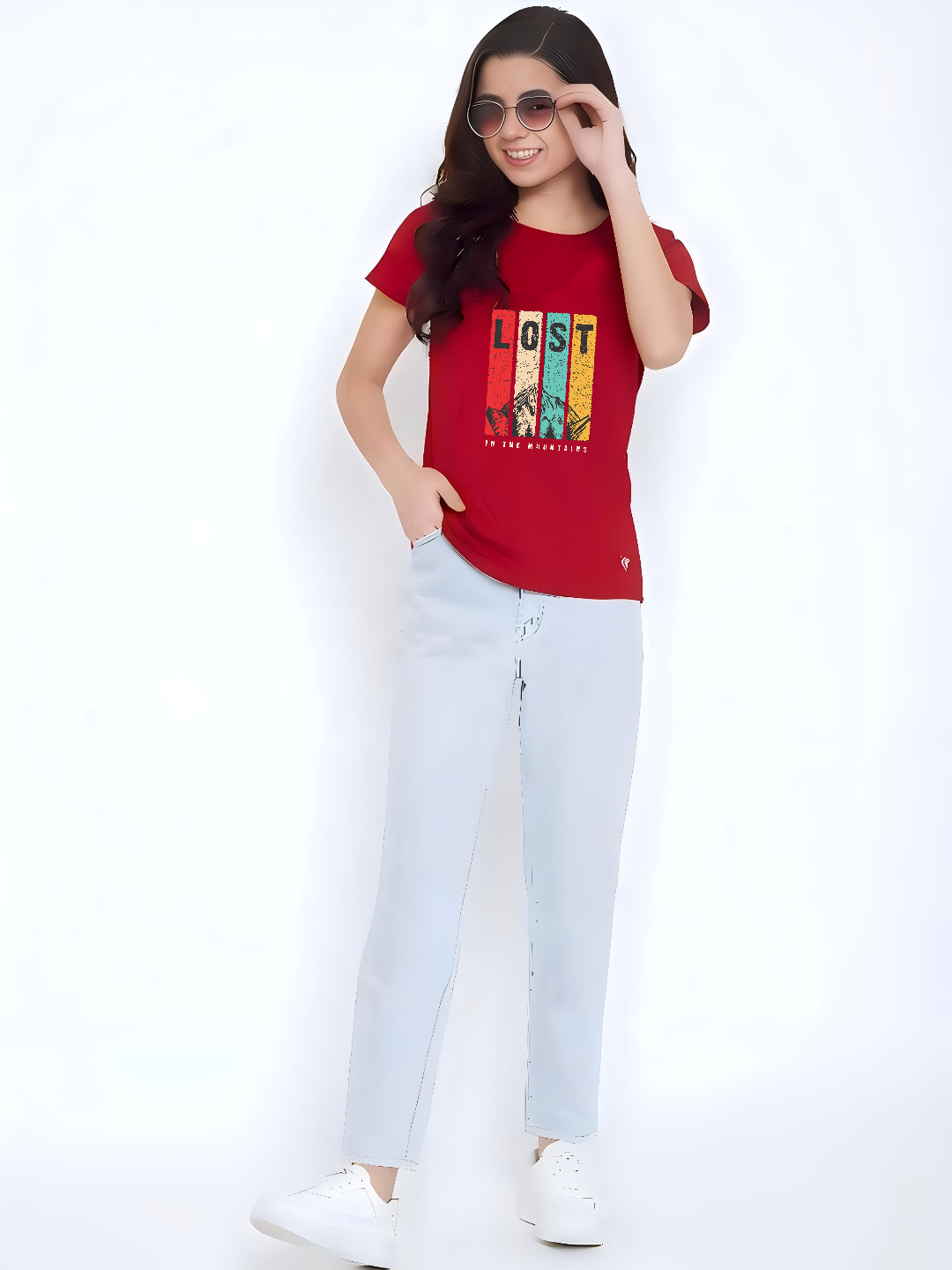 HESHA LOST WOMEN REGULAR PRINTED TSHIRT