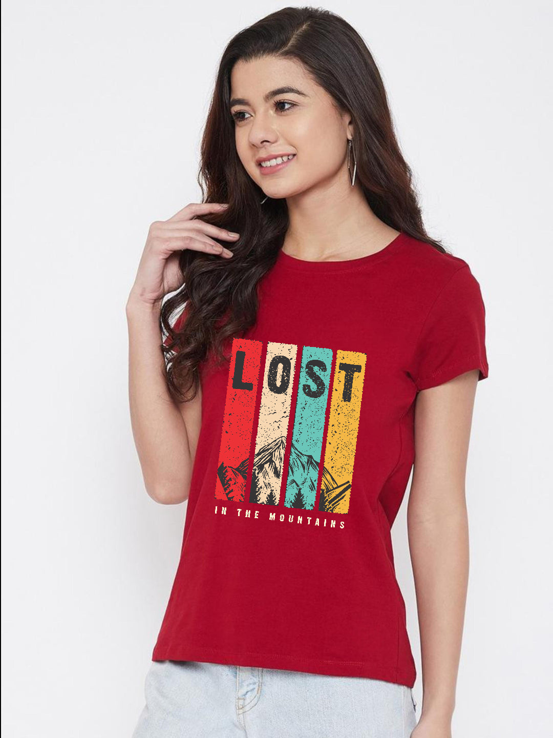 HESHA LOST WOMEN REGULAR PRINTED TSHIRT