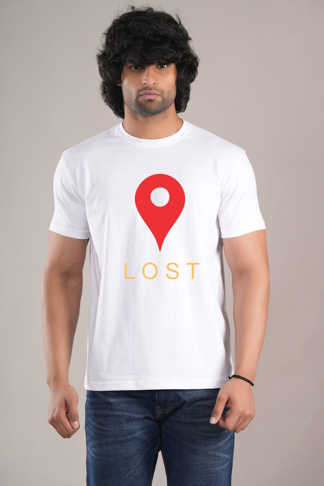 HESHA LOST MAP MENS REGULAR PRINTED TSHIRT