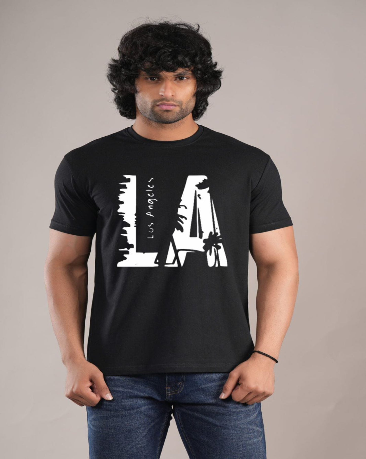 HESHA LOS ANGELES MENS REGULAR PRINTED TSHIRT