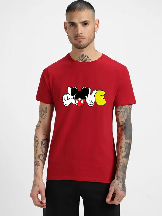 HESHA MICKY LOVE MENS PRINTED TSHIRT
