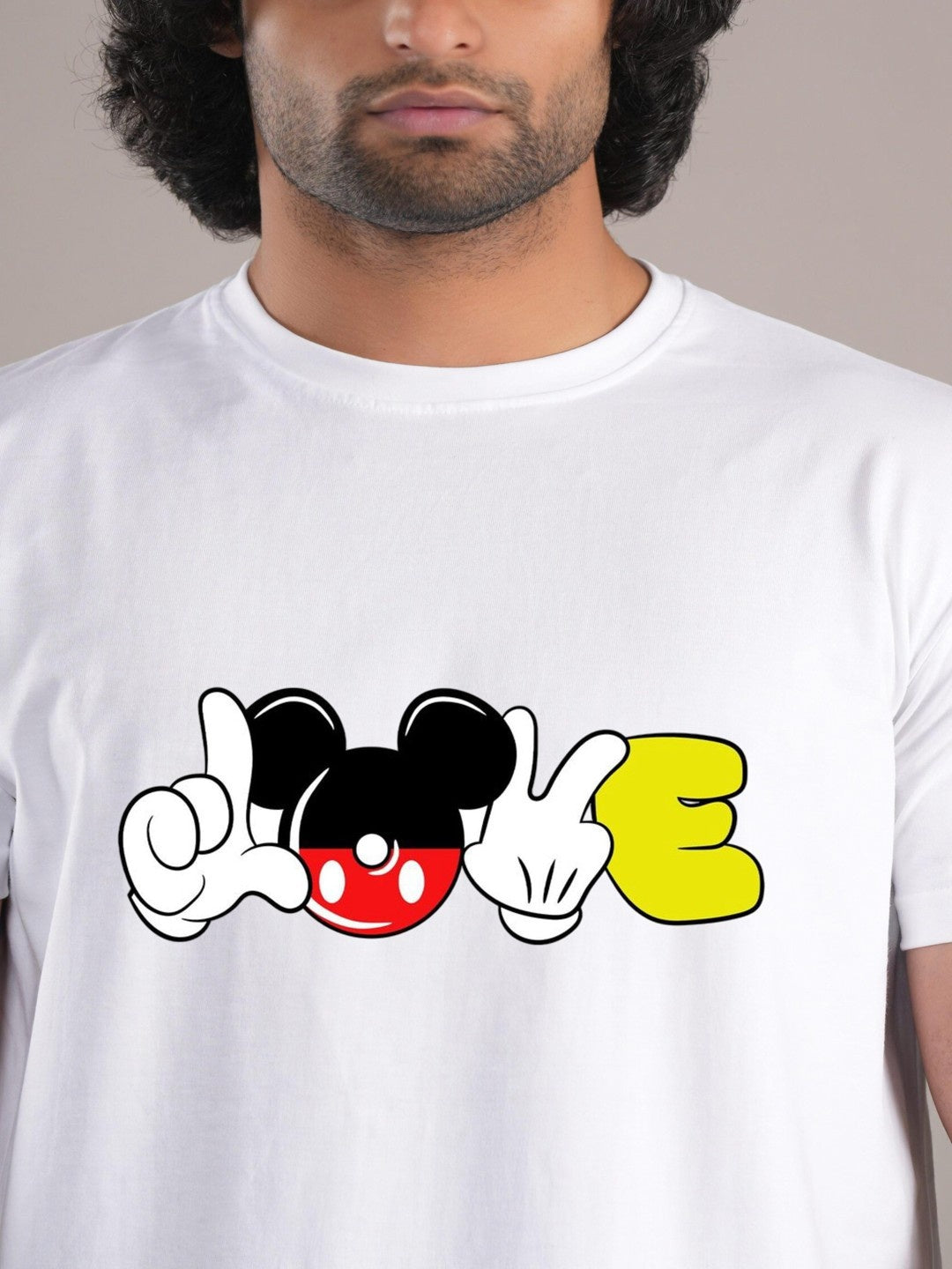 HESHA MICKY LOVE MENS PRINTED TSHIRT
