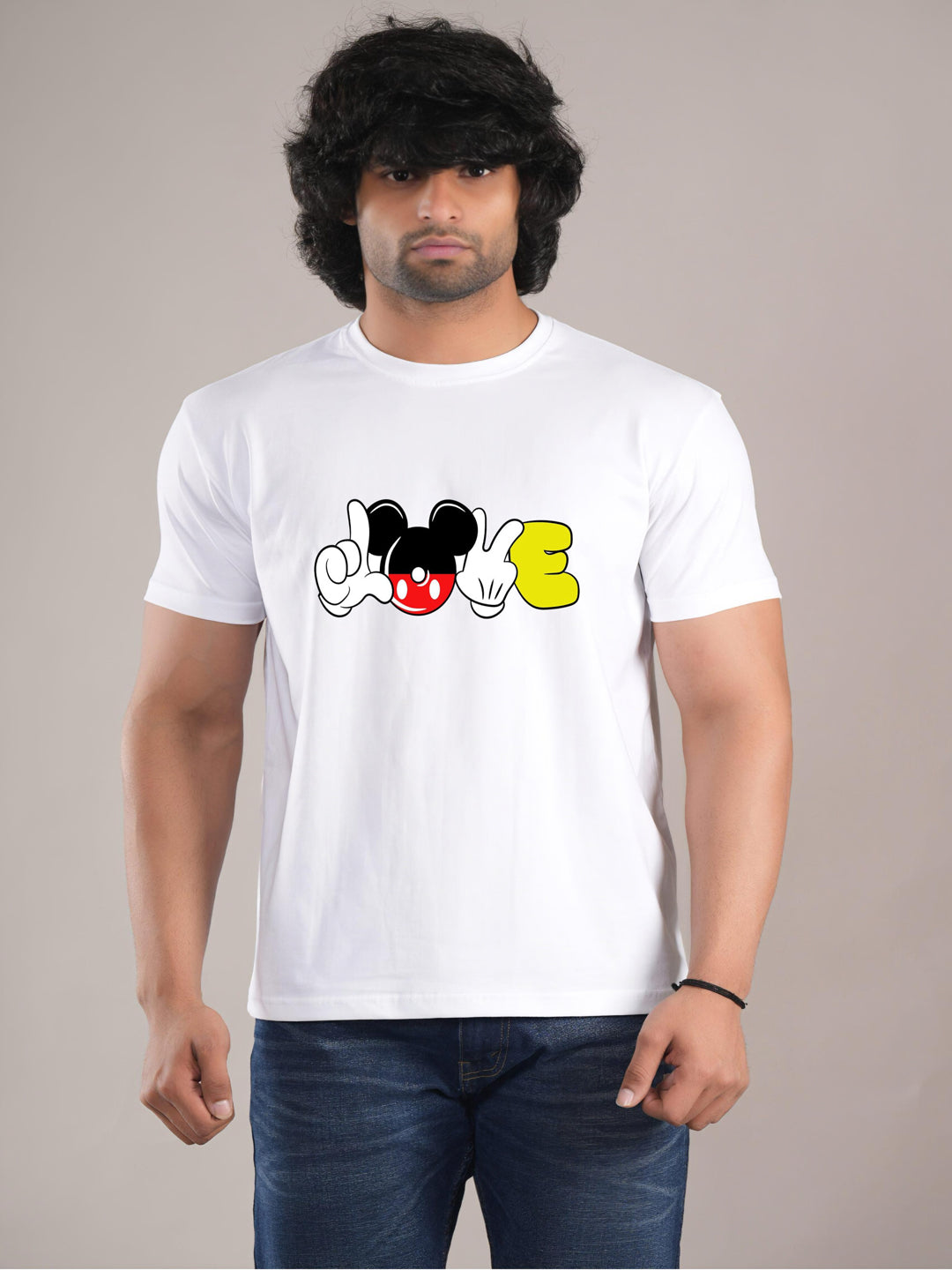 HESHA MICKY LOVE MENS PRINTED TSHIRT