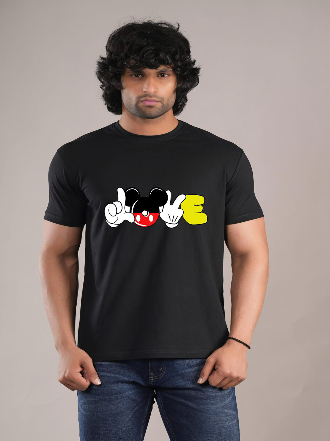 HESHA MICKY LOVE MENS PRINTED TSHIRT