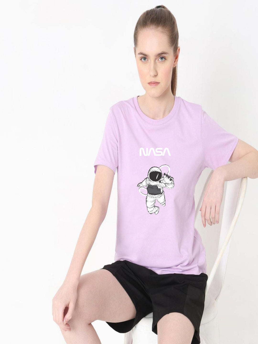 HESHA NASA REGULAR PRINTED TSHIRT