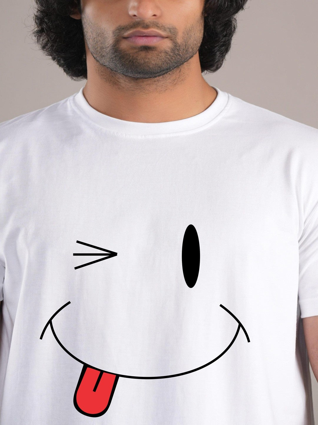 HESHA NAUGHTYFACE MENS PRINTED TSHIRT