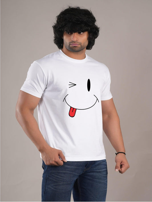 HESHA NAUGHTYFACE MENS PRINTED TSHIRT