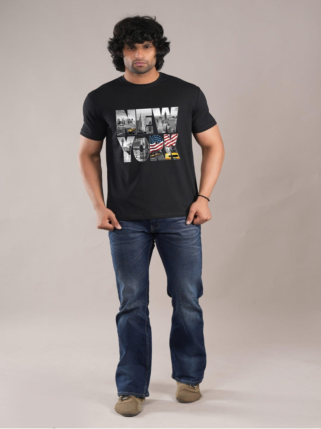 HESHA NEW YORK MENS PRINTED TSHIRT