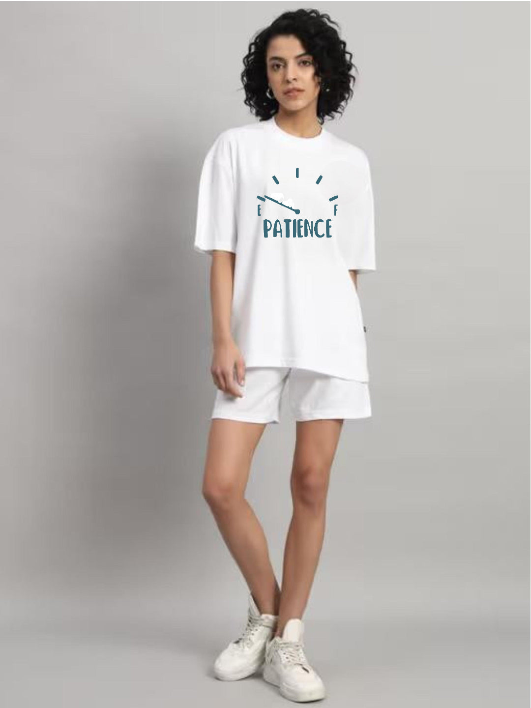 HESHA PATIENCE WOMEN OVERSIZE PRINTED TSHIRT
