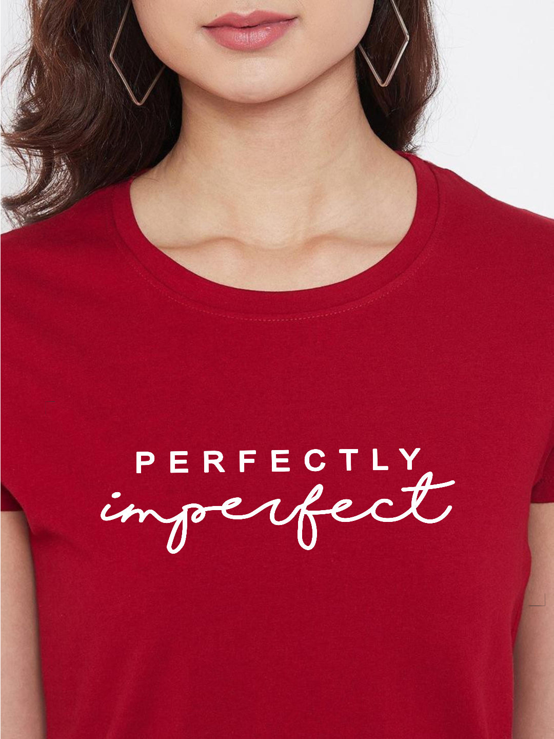 HESHA PERFECTLY IMPERFECT WOMEN REGULAR PRINTED TSHIRT