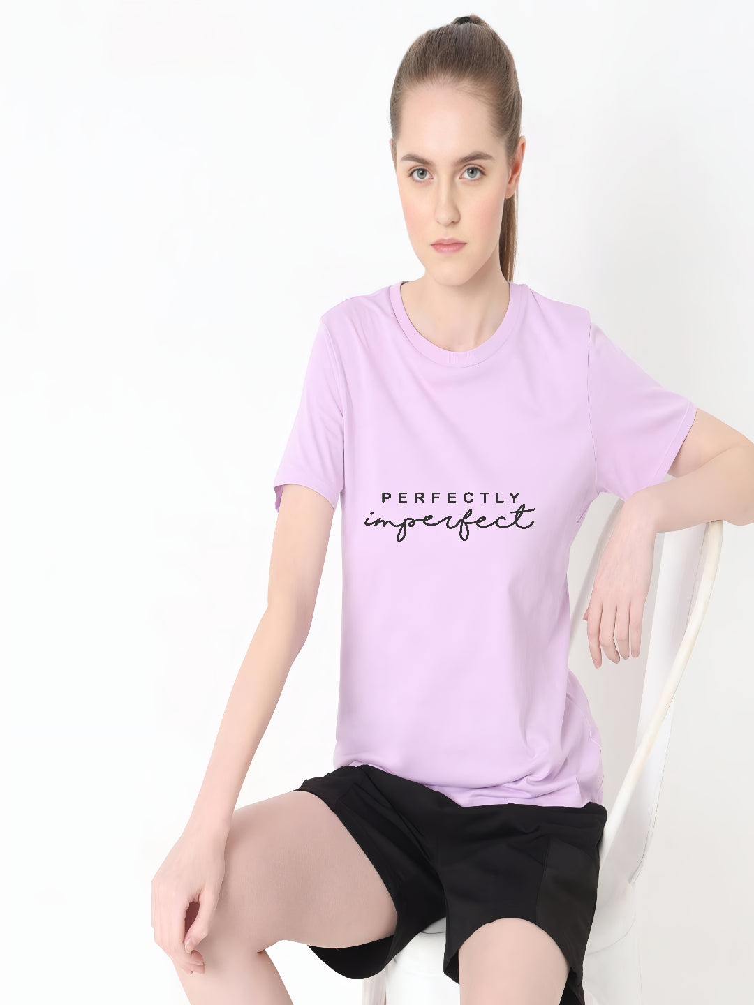 HESHA PERFECTLY IMPERFECT WOMEN REGULAR PRINTED TSHIRT