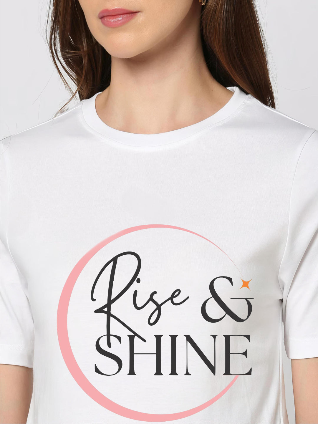 HESHA RISE & SHINE REGULAR PRINTED TSHIRT