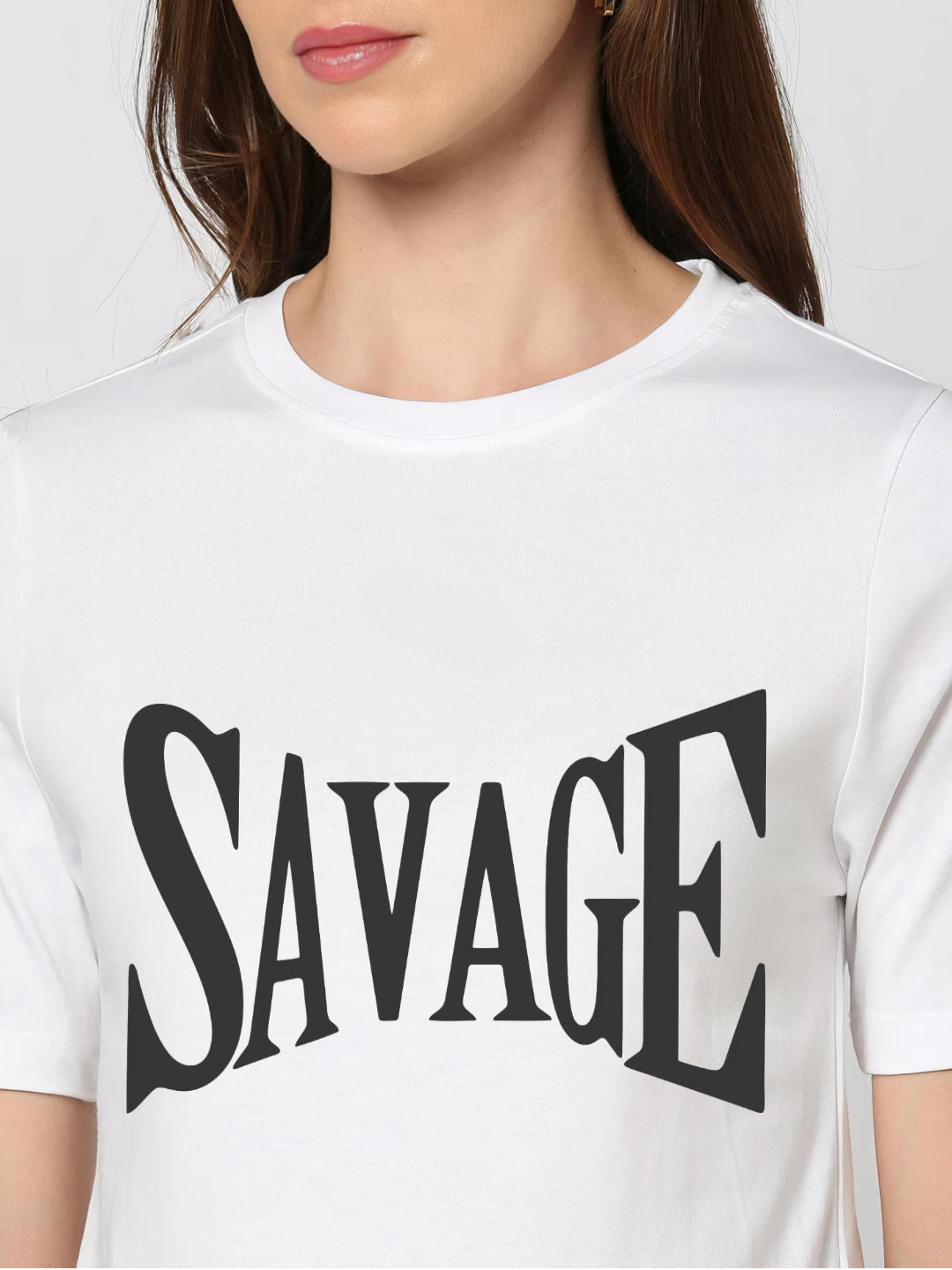 HESHA SAVAGE REGULAR PRINTED TSHIRT