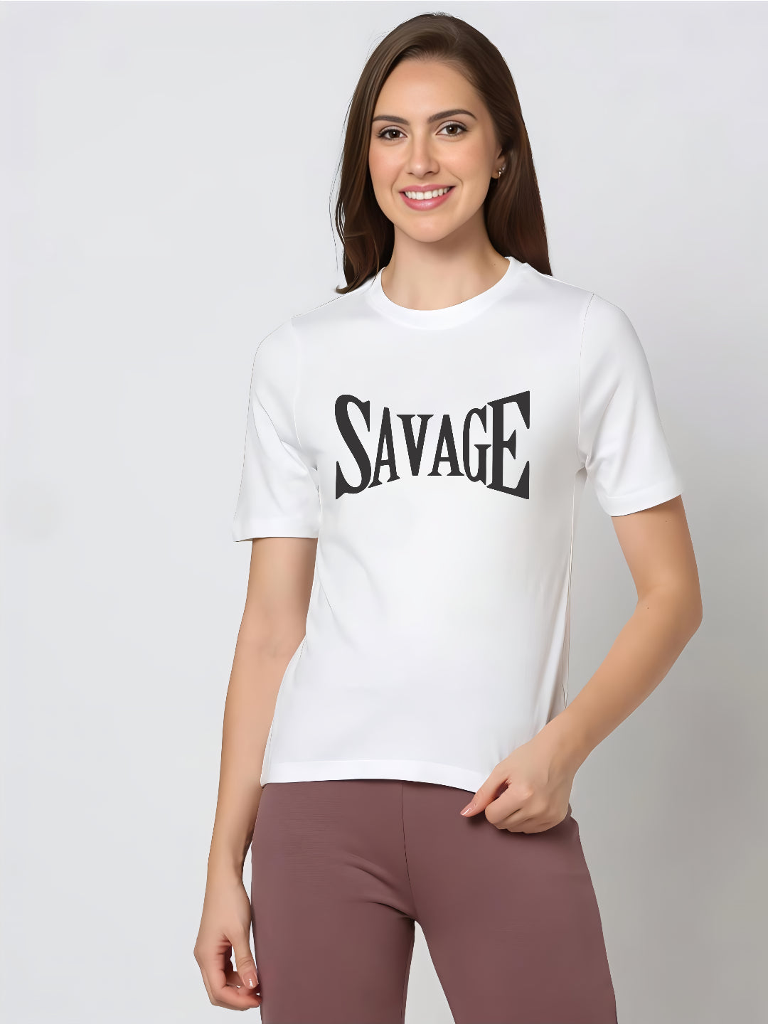 HESHA SAVAGE REGULAR PRINTED TSHIRT