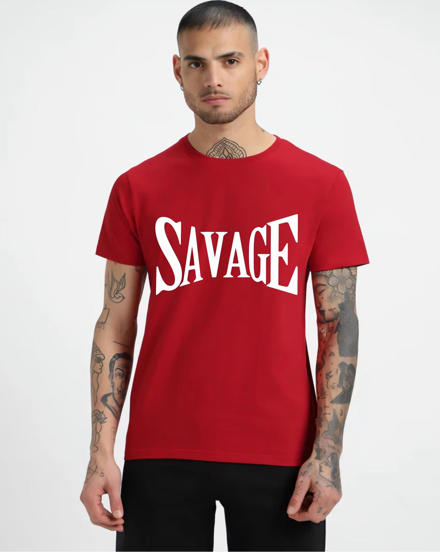 HESHA SAVAGE MENS REGULAR PRINTED TSHIRT