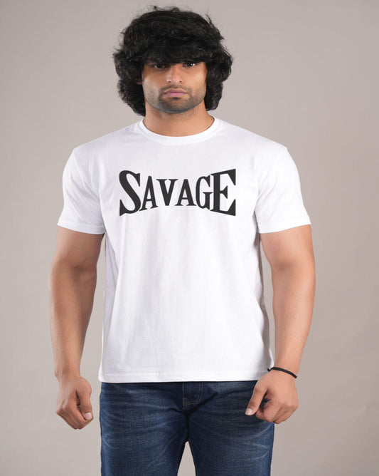 HESHA SAVAGE MENS REGULAR PRINTED TSHIRT