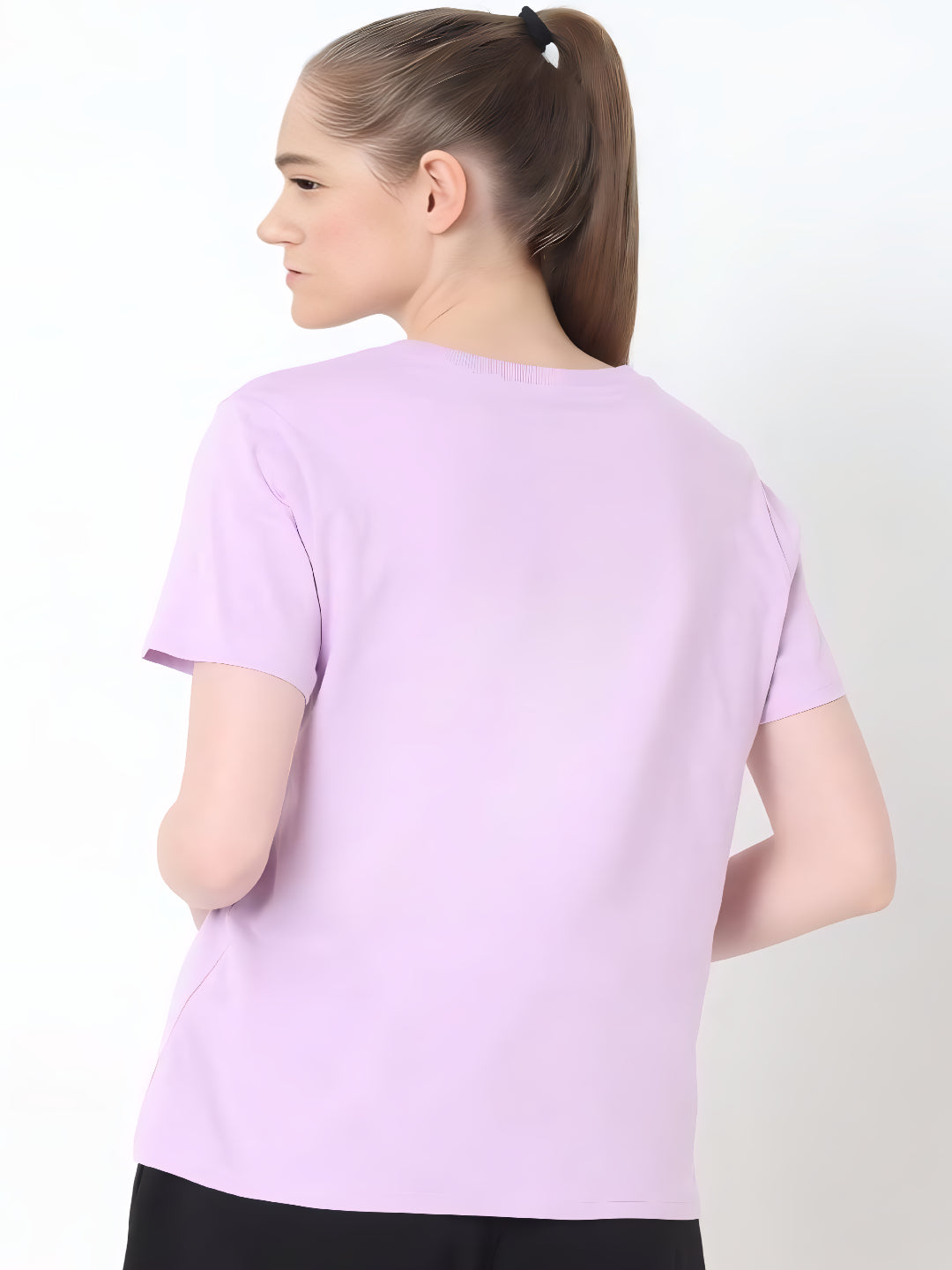 HESHA SNOOPY SMILE WOMEN REGULAR PRINTED TSHIRT