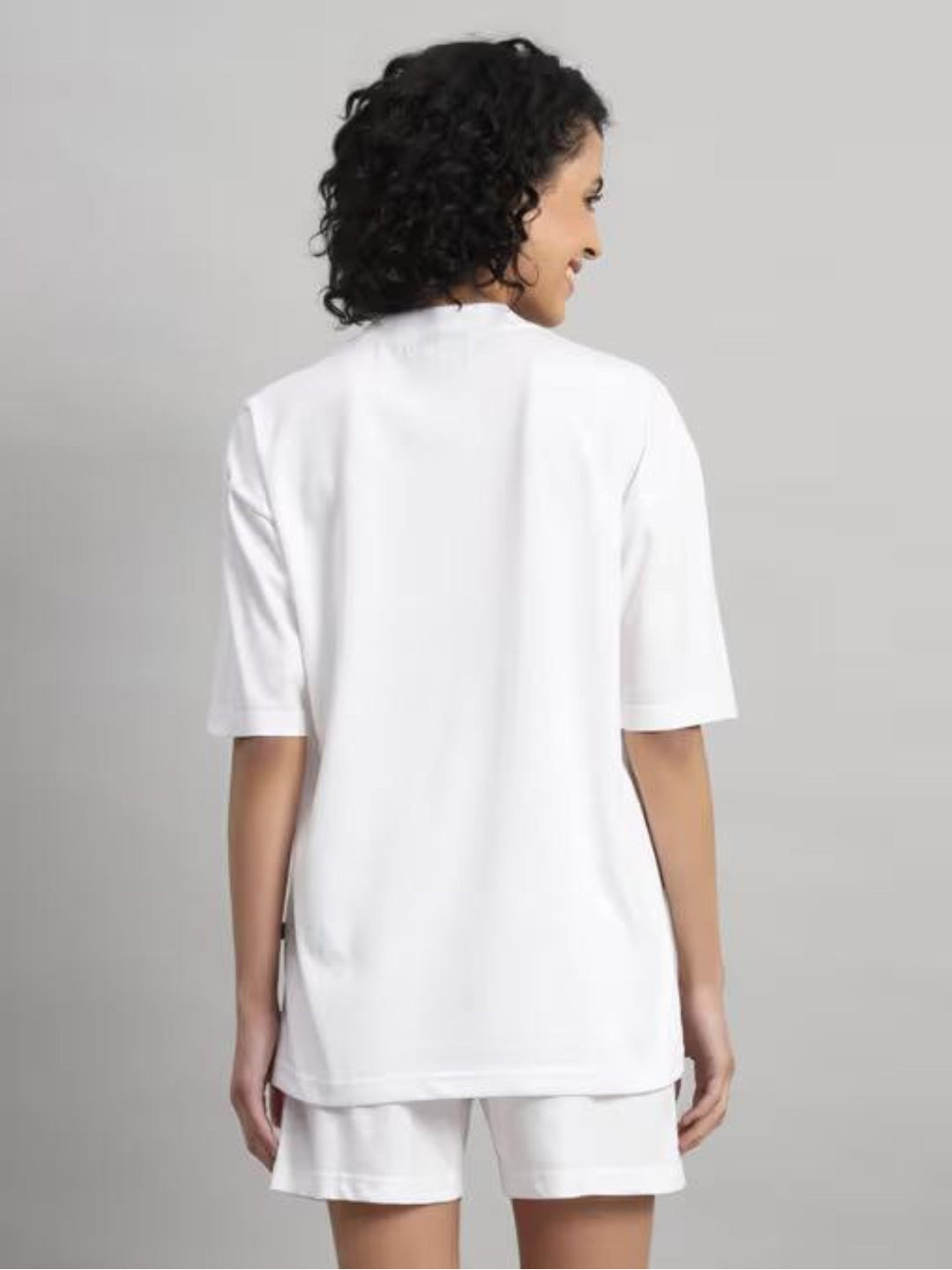 HESHA Q WOMEN OVERSIZE PRINTED TSHIRT