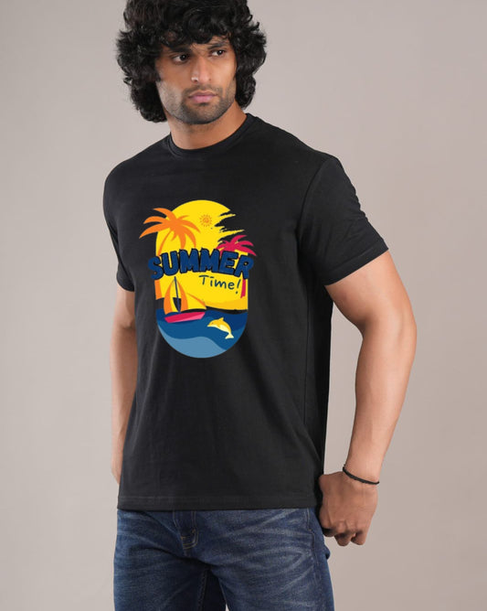 HESHA SUMMER TIME MENS REGULAR PRINTED TSHIRT