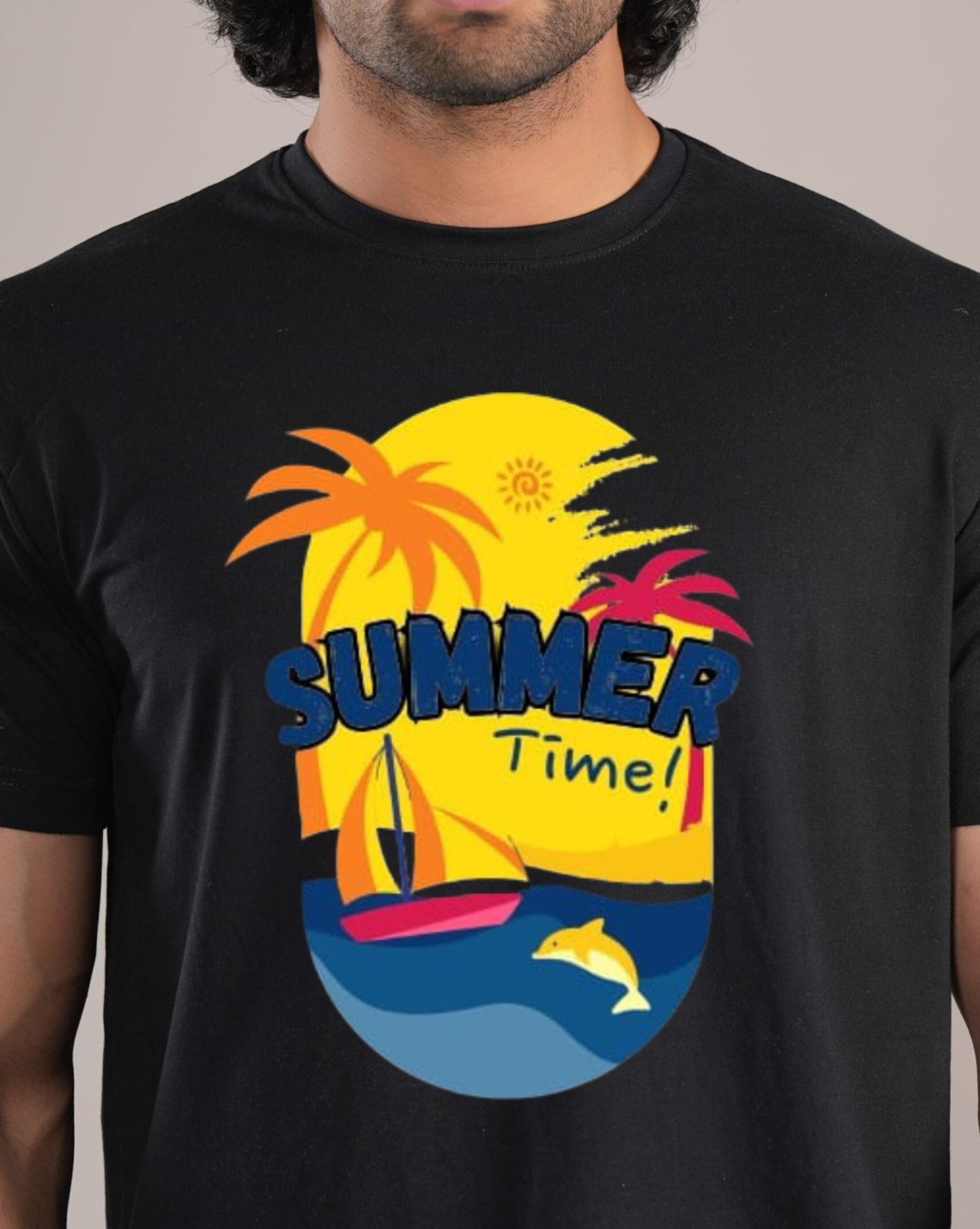 HESHA SUMMER TIME MENS REGULAR PRINTED TSHIRT