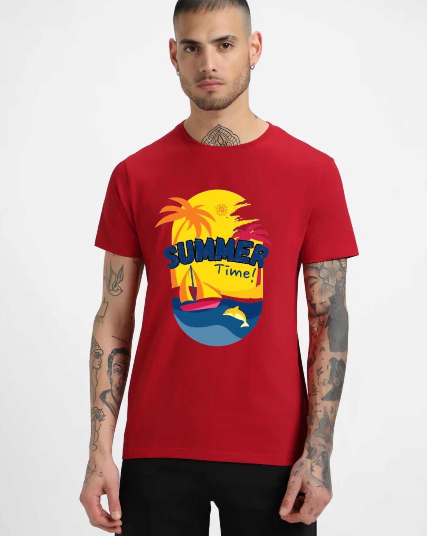 HESHA SUMMER TIME MENS REGULAR PRINTED TSHIRT