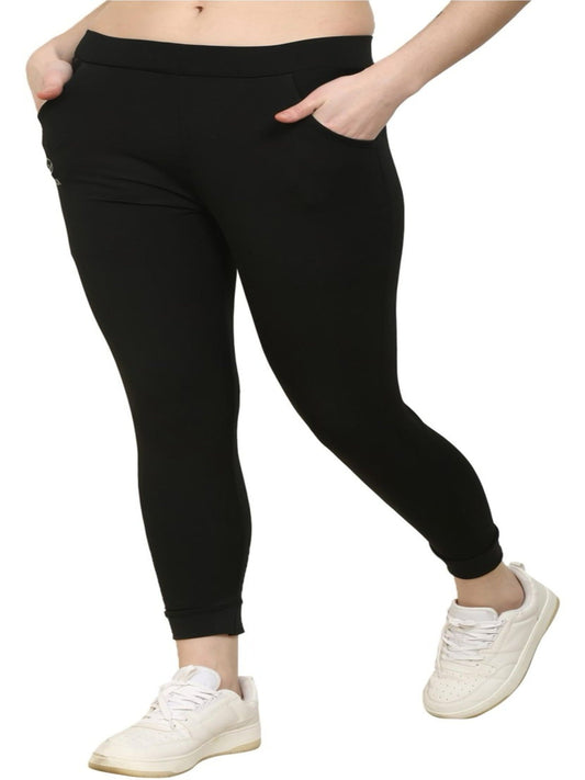 HESHA FITTED TROUSE BOTTOM WEARS BLACK
