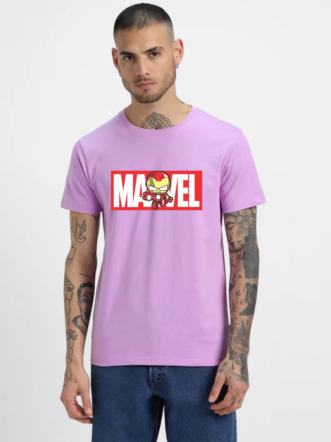 HESHA MARVAL MENS REGULAR PRINTED TSHIRT