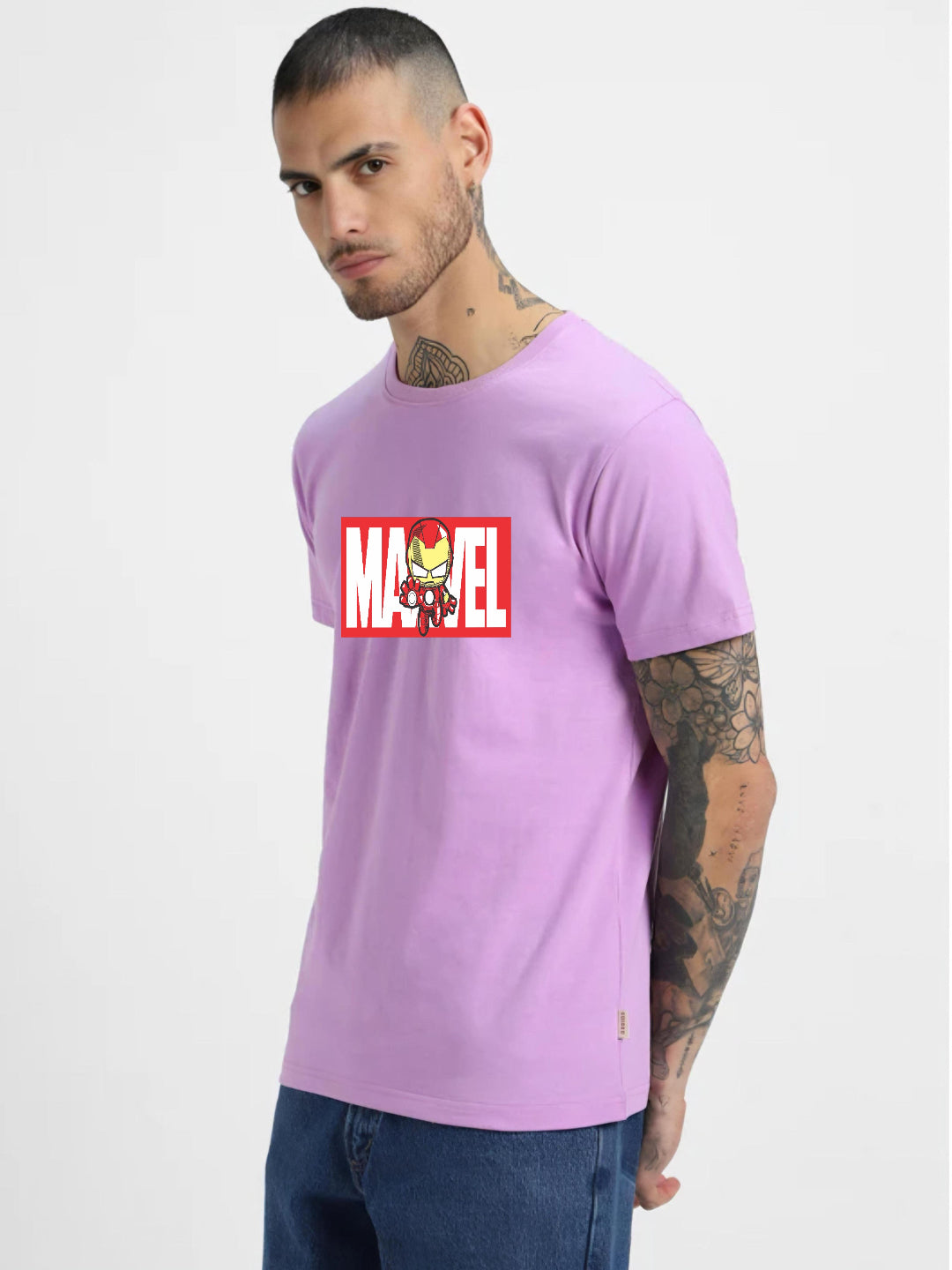 HESHA MARVAL MENS REGULAR PRINTED TSHIRT