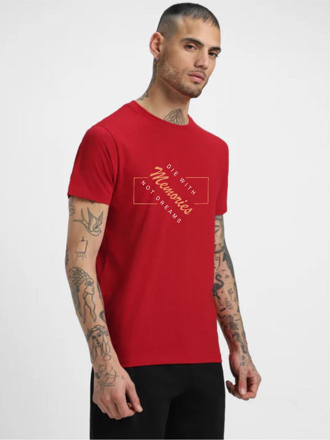 HESHA MEMORIES MENS REGULAR PRINTED TSHIRT