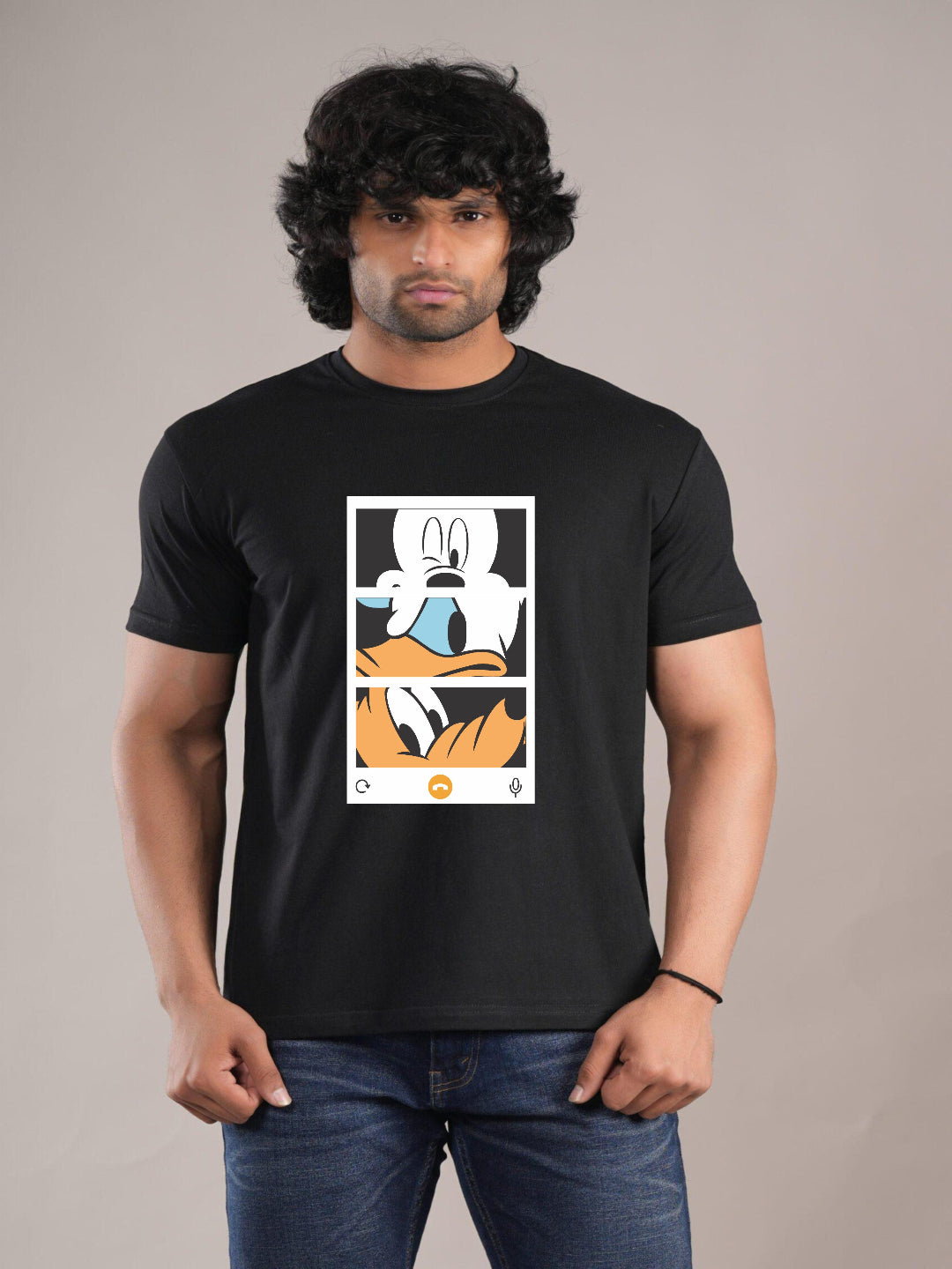 HESHA 3FACE MENS REGULAR PRINTED TSHIRT