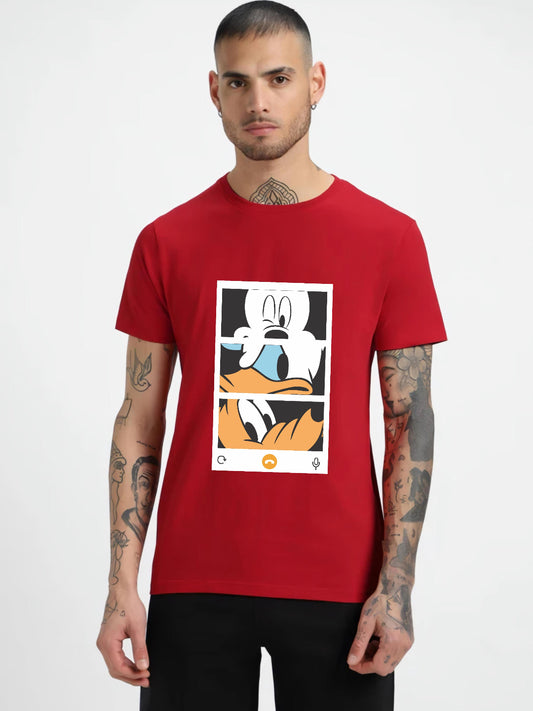 HESHA 3FACE MENS REGULAR PRINTED TSHIRT