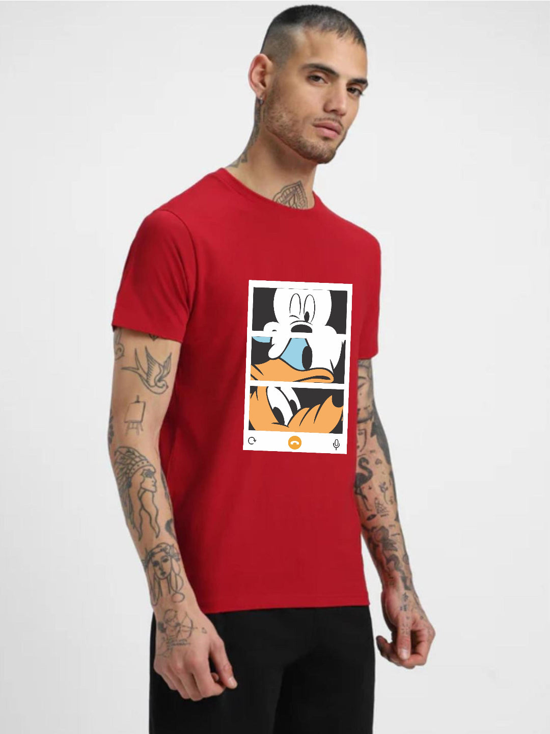 HESHA 3FACE MENS REGULAR PRINTED TSHIRT