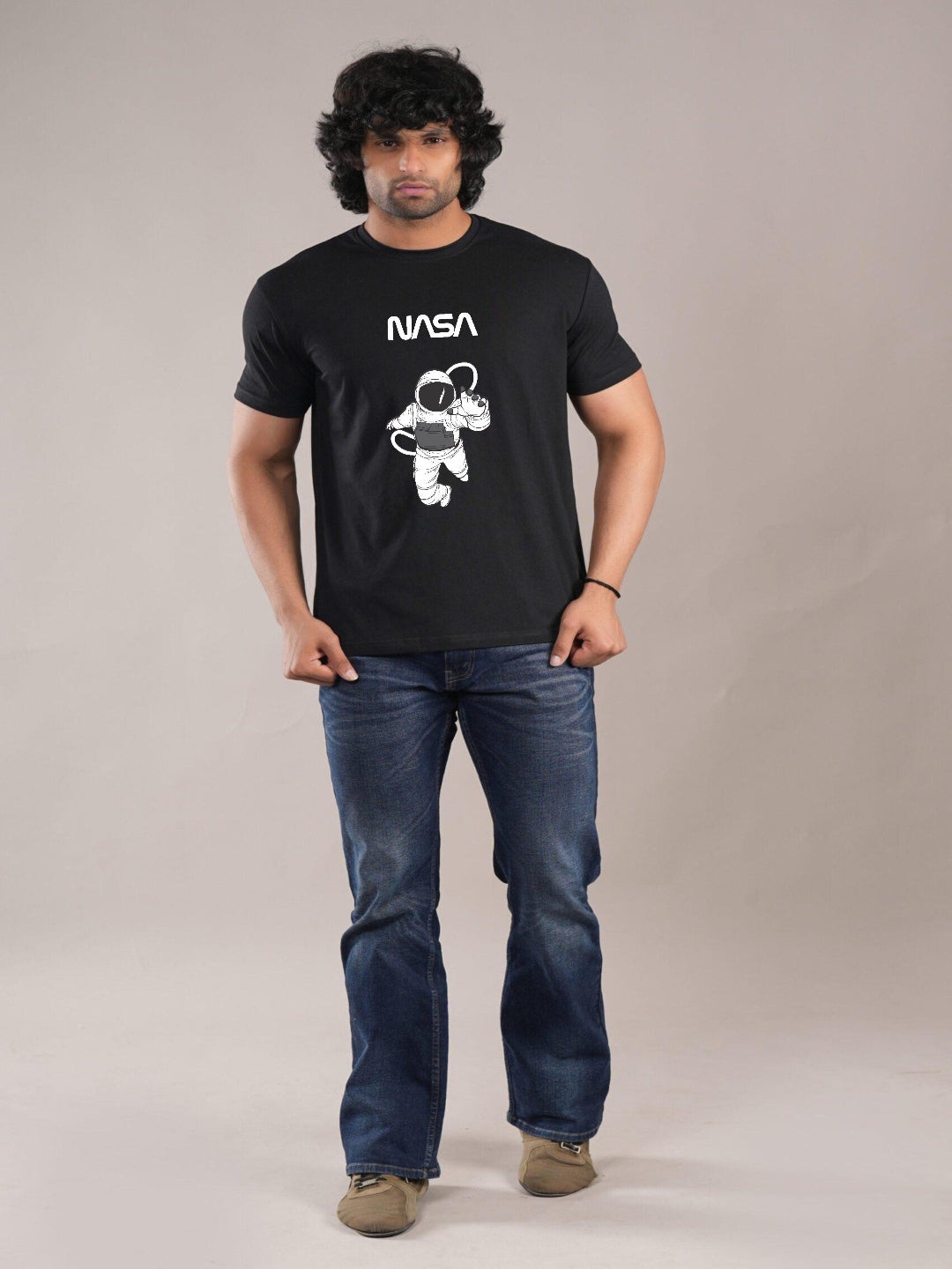 HESHA NASA MENS REGULAR PRINTED TSHIRT