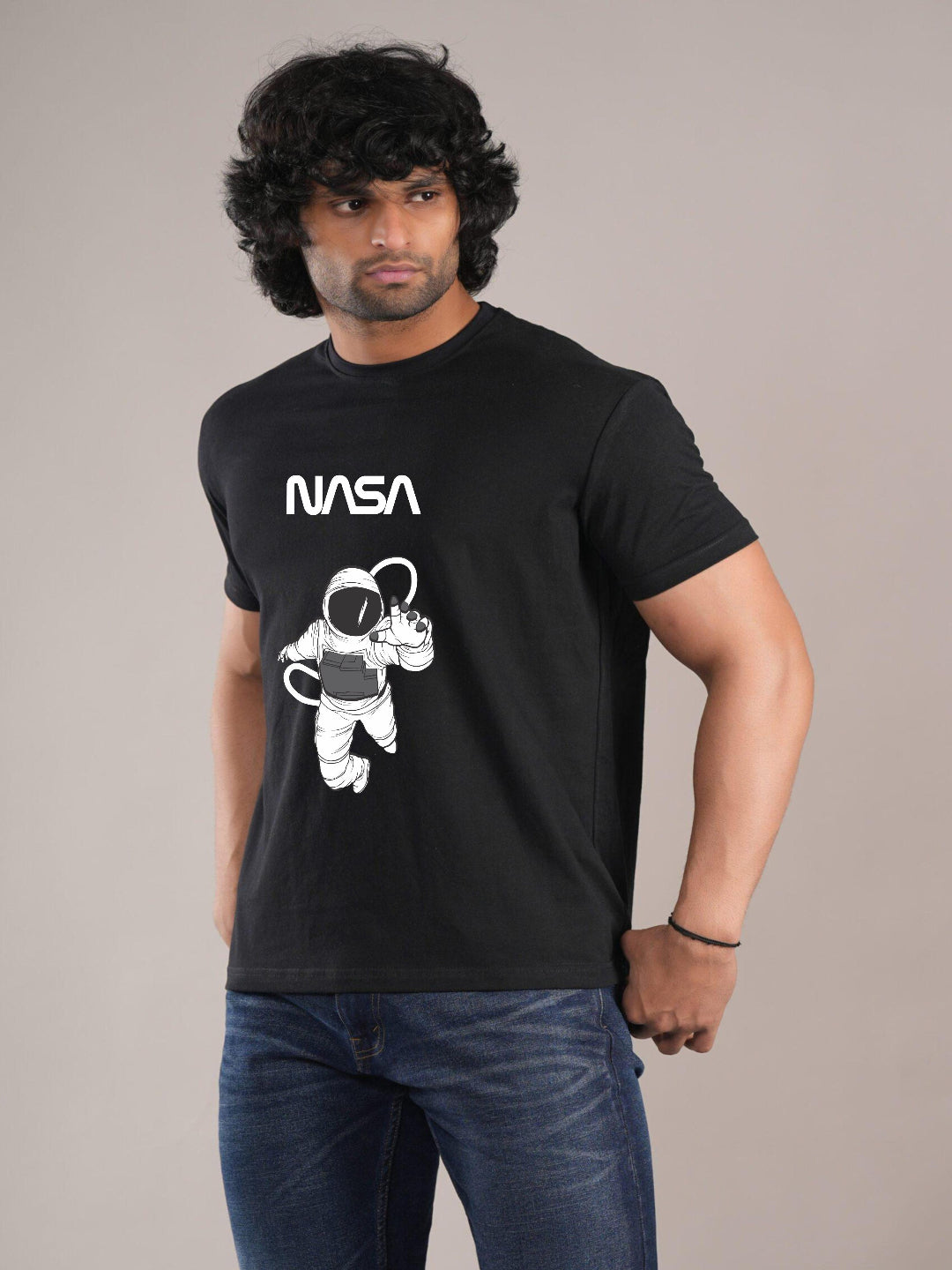 HESHA NASA MENS REGULAR PRINTED TSHIRT