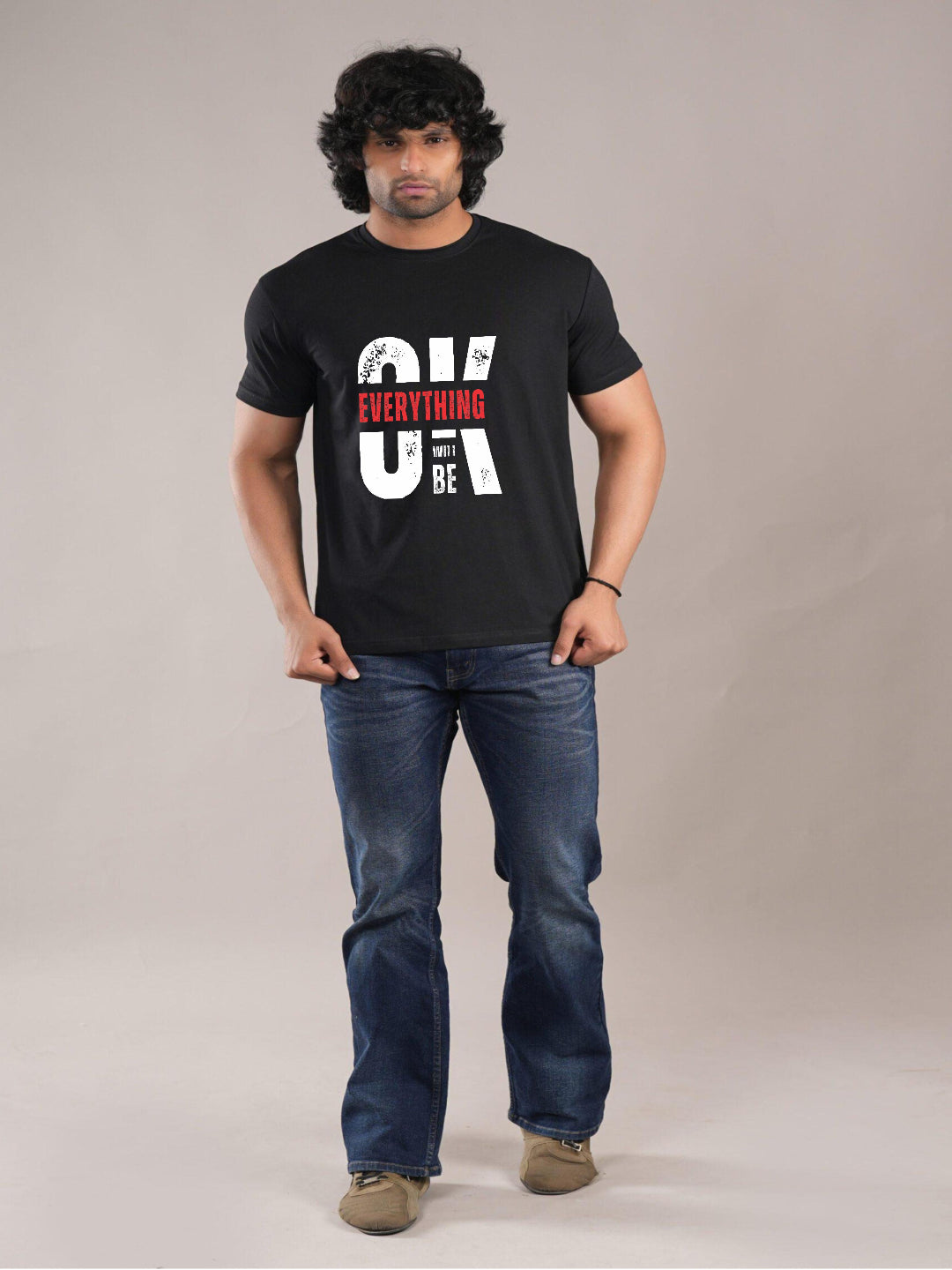 HESHA OK MENS REGULAR PRINTED TSHIRT