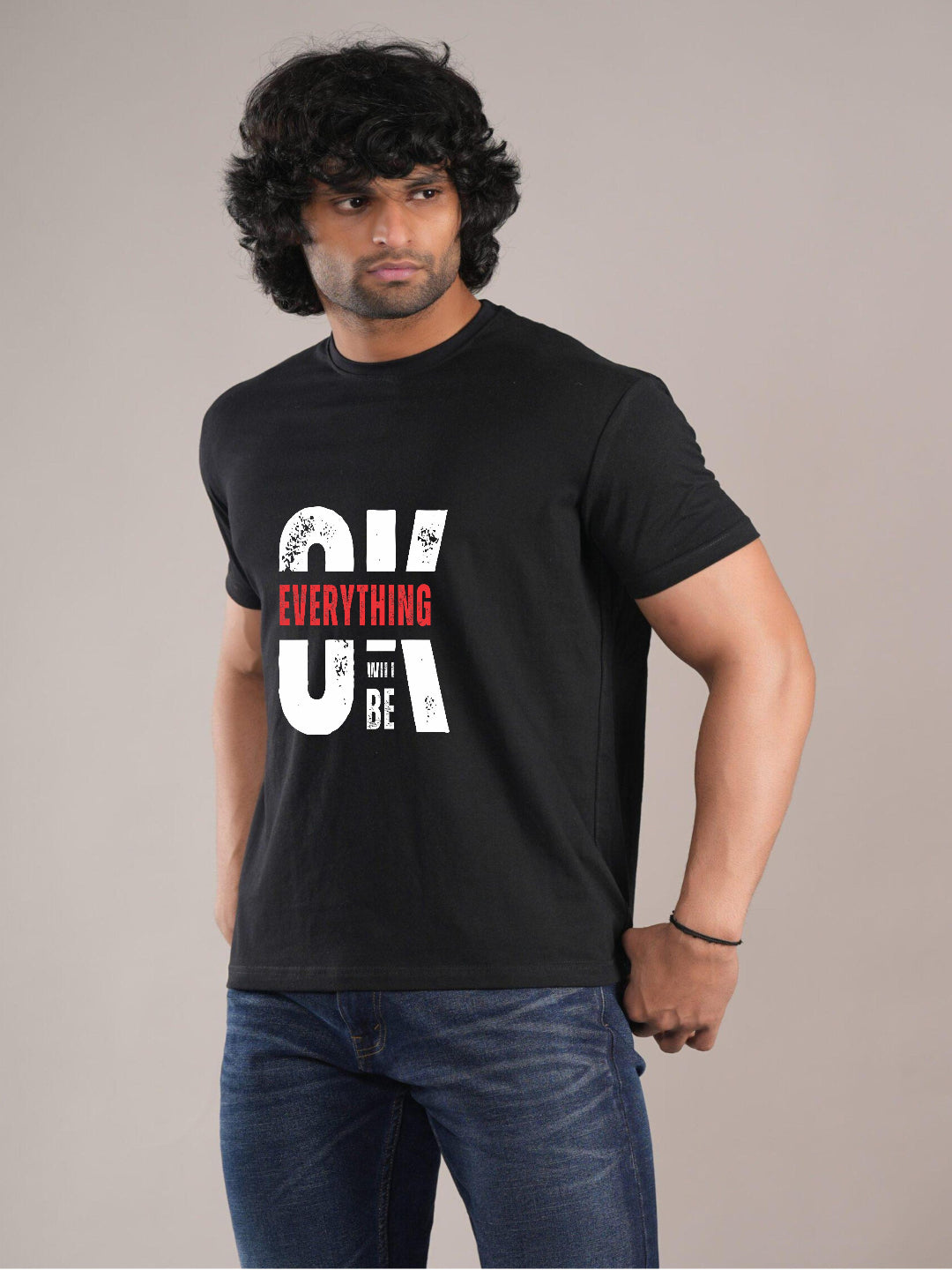 HESHA OK MENS REGULAR PRINTED TSHIRT