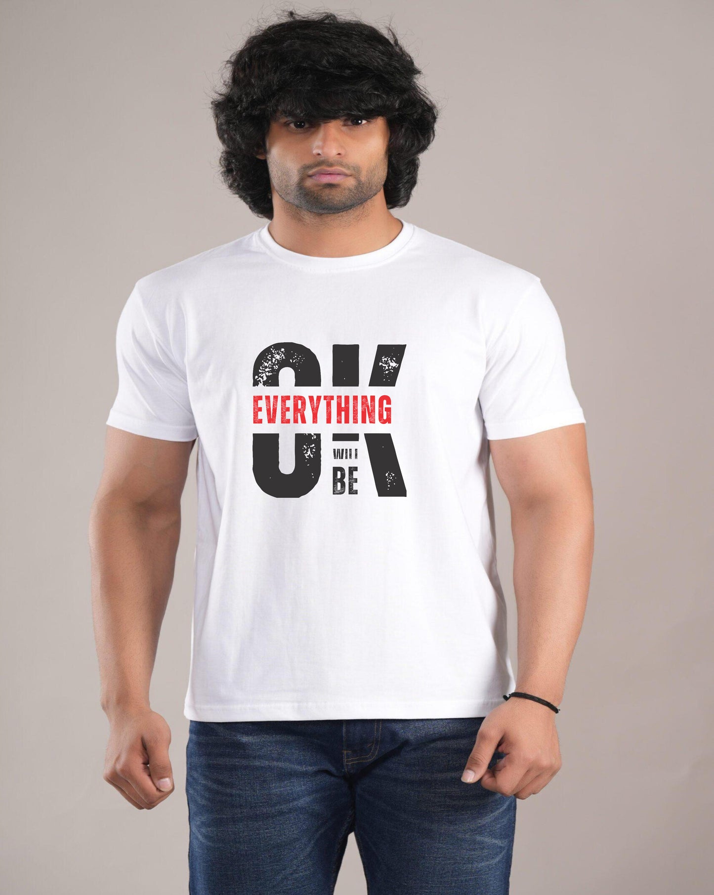 HESHA OK MENS REGULAR PRINTED TSHIRT