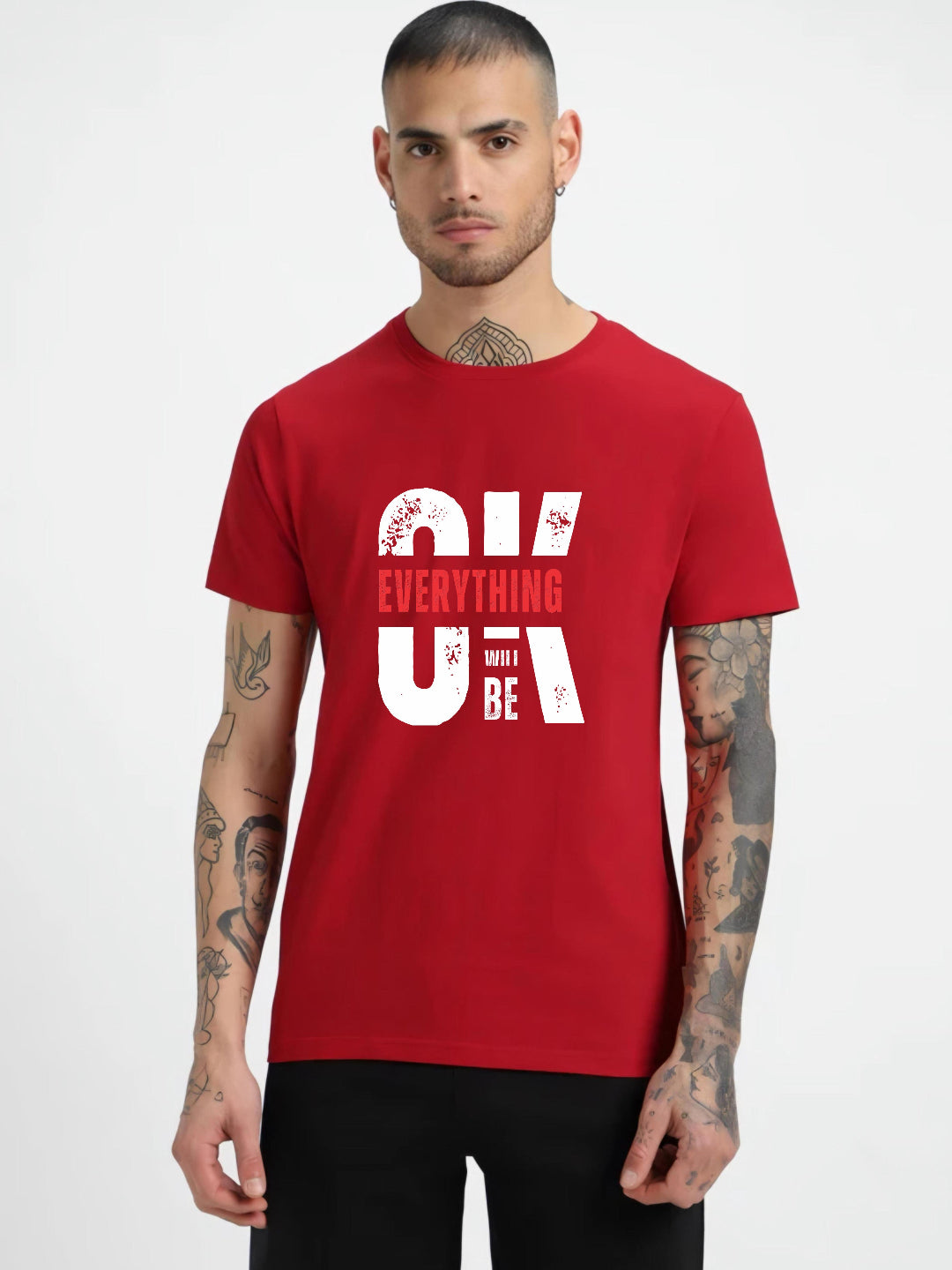 HESHA OK MENS REGULAR PRINTED TSHIRT