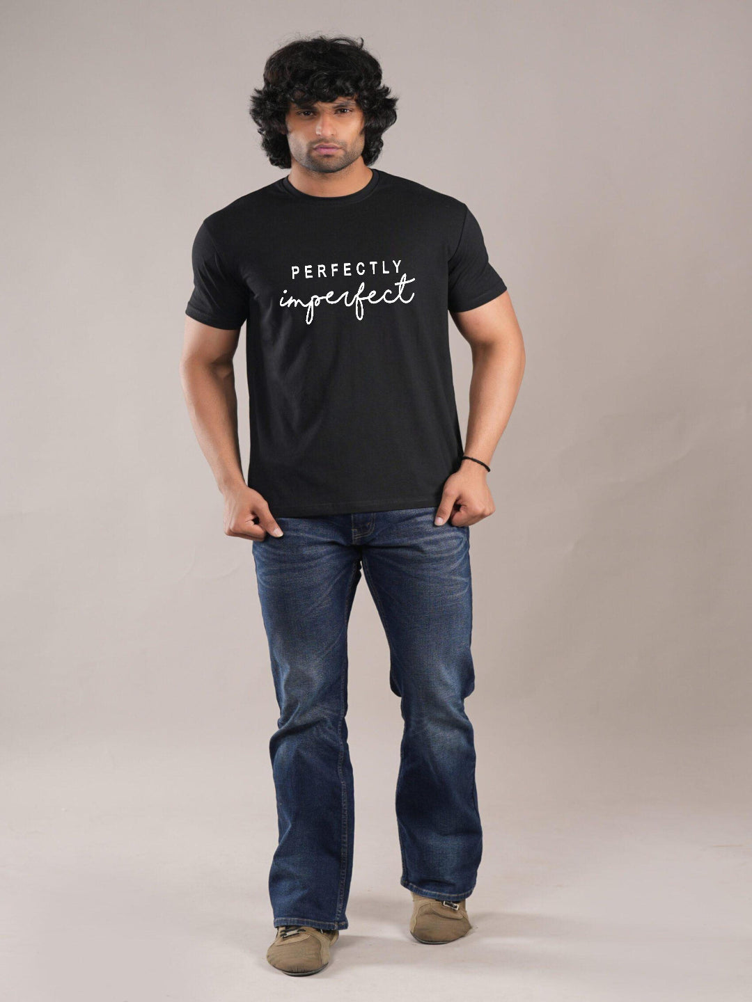 HESHA PERFECTYL IMPERFECT MENS REGULAR PRINTED TSHIRT