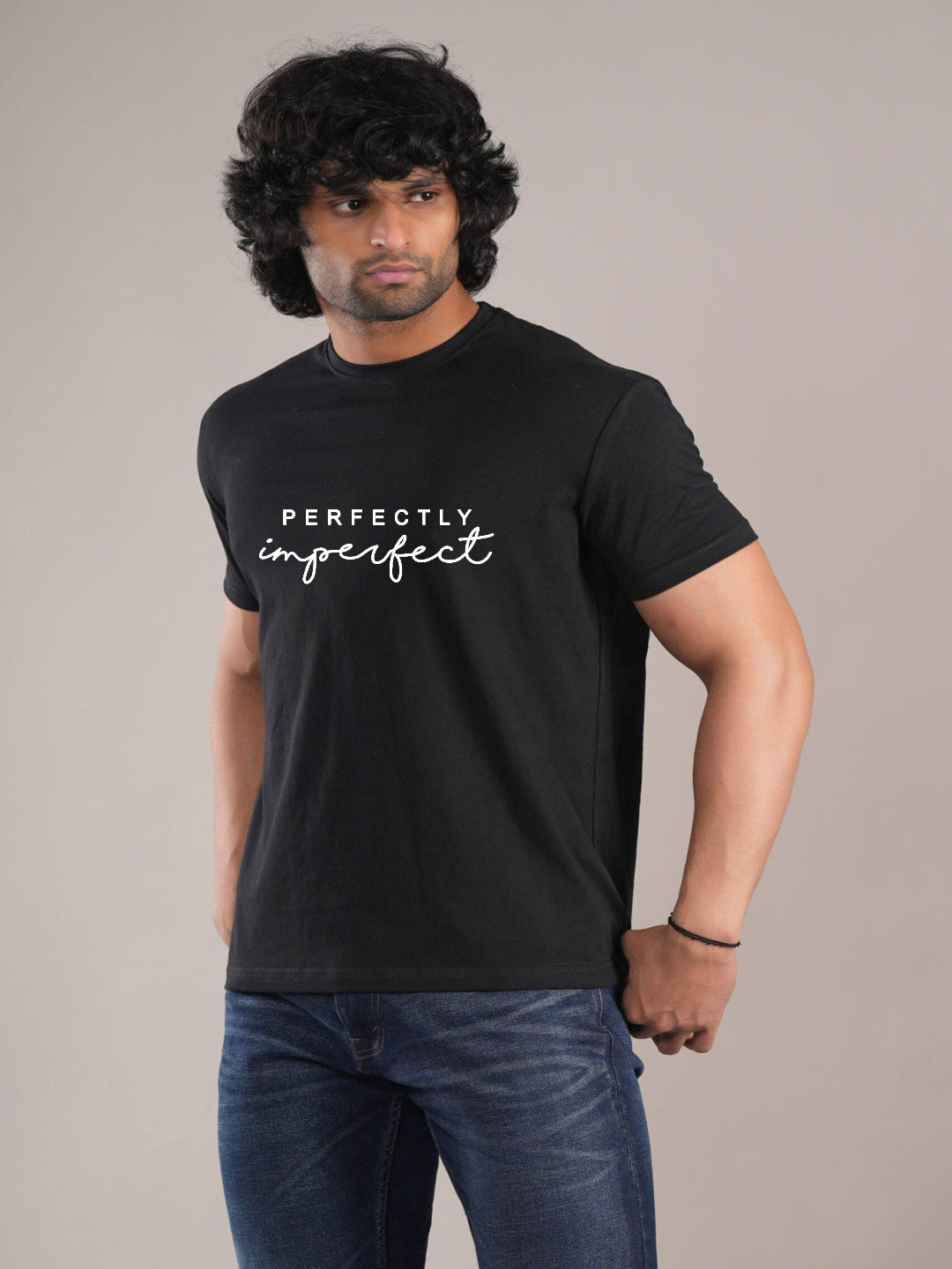HESHA PERFECTYL IMPERFECT MENS REGULAR PRINTED TSHIRT