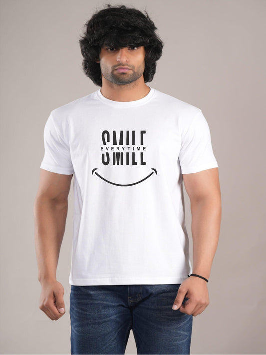 HESHA SMILE EVERYTIME MENS REGULAR PRINTED TSHIRT