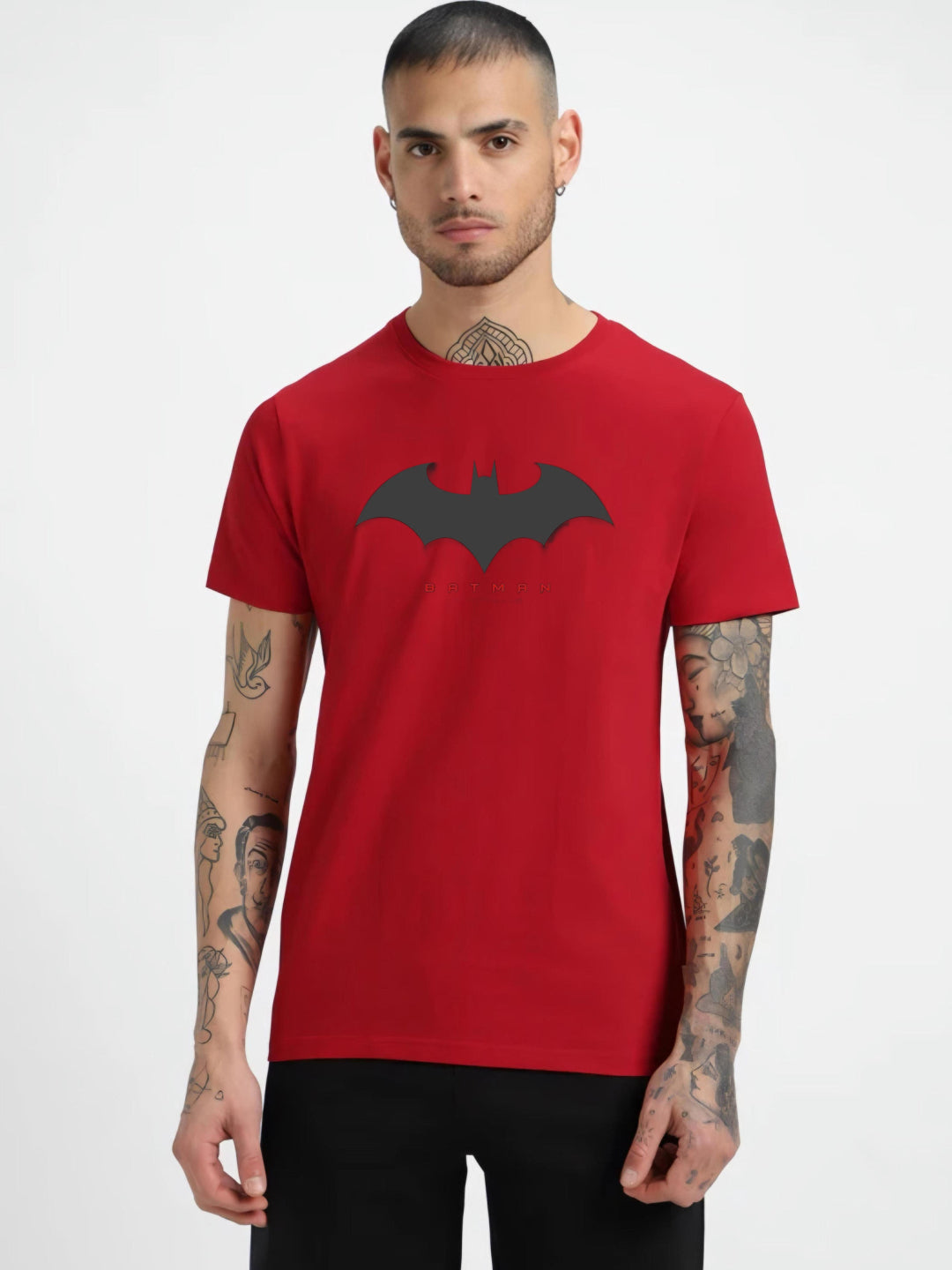 HESHA BAT MAN MENS REGULAR PRINTED TSHIRT