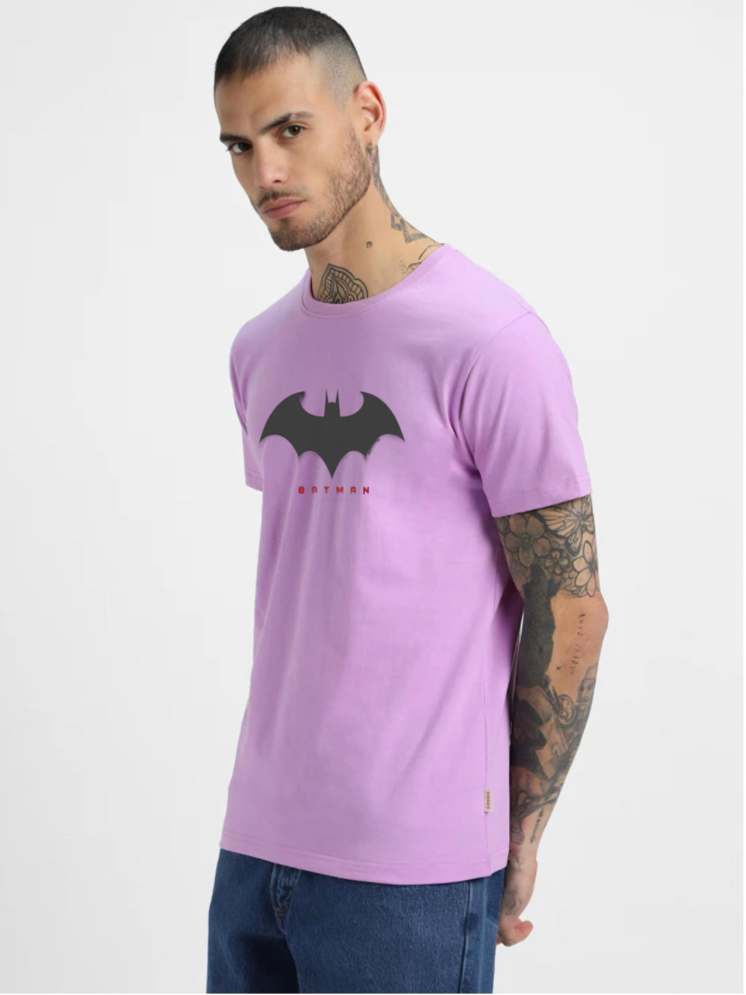 HESHA BAT MAN MENS REGULAR PRINTED TSHIRT