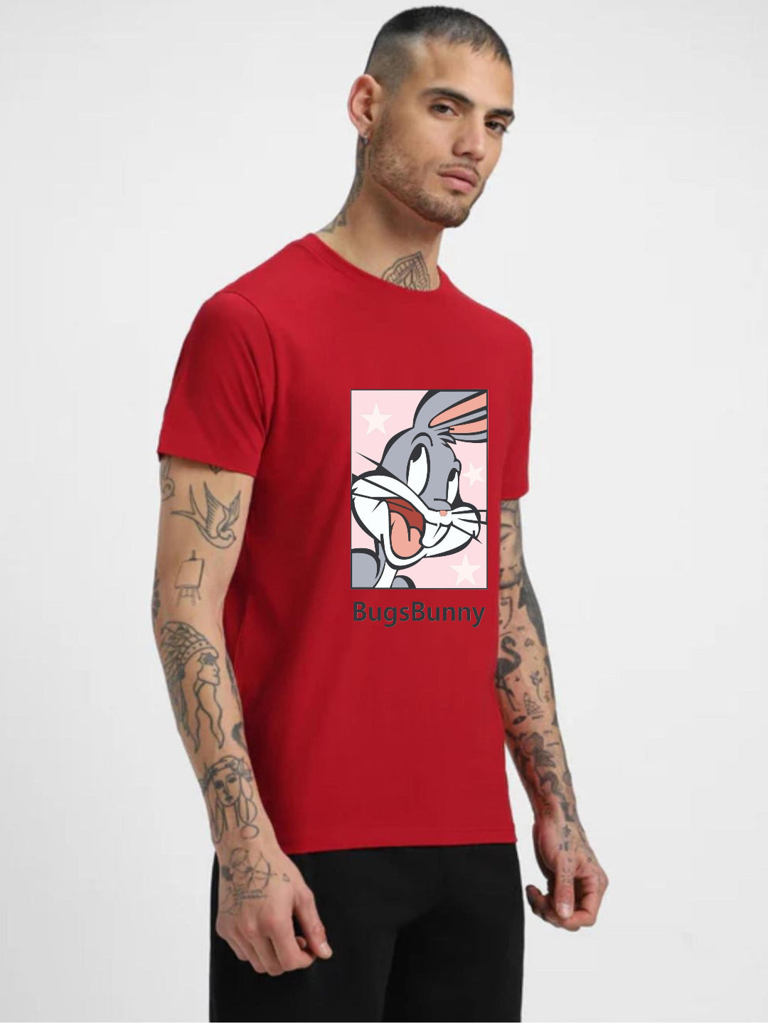 HESHA BUNNY MENS REGULAR PRINTED TSHIRT