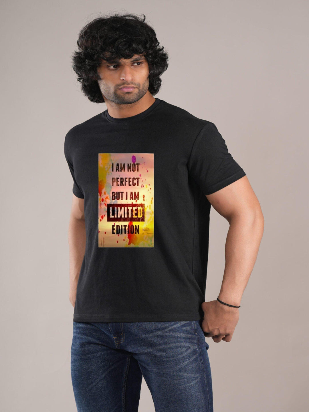 HESHA I'M NOT PERFECT MENS REGULAR PRINTED TSHIRT