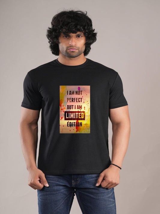 HESHA I'M NOT PERFECT MENS REGULAR PRINTED TSHIRT