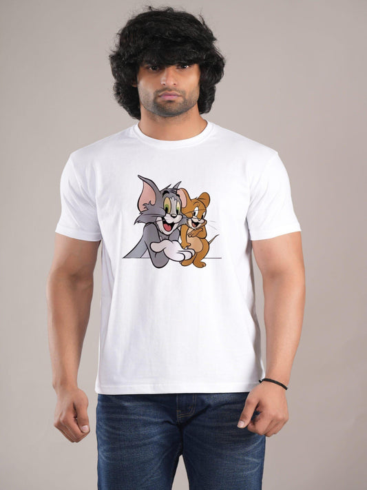 HESHA NEW TOM&JERRY MENS REGULAR PRINTED TSHIRT