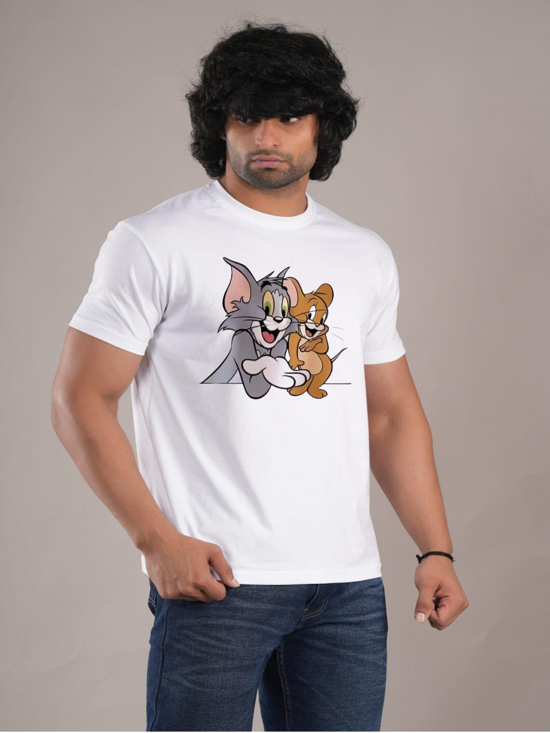 HESHA NEW TOM&JERRY MENS REGULAR PRINTED TSHIRT