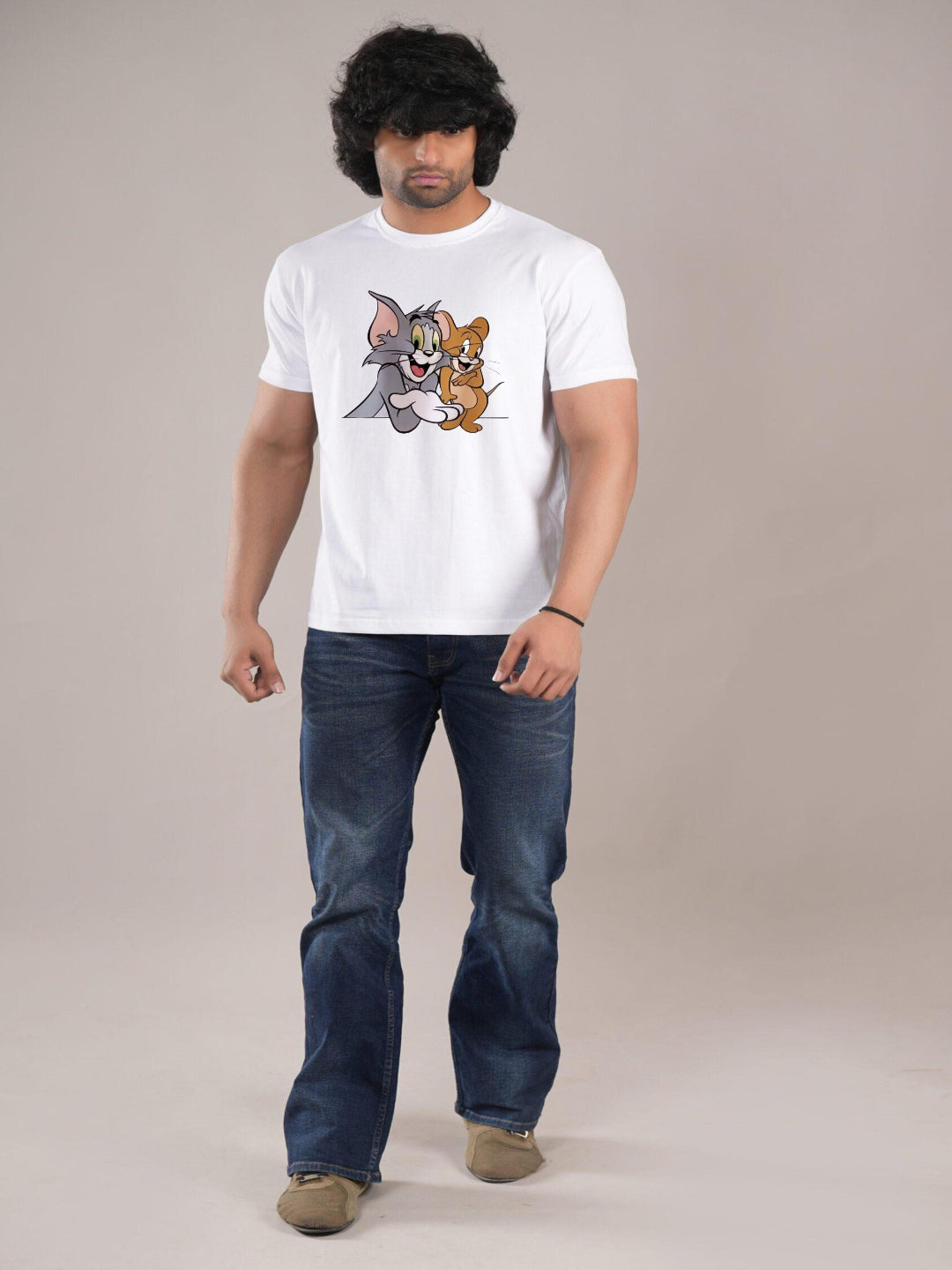 HESHA NEW TOM&JERRY MENS REGULAR PRINTED TSHIRT