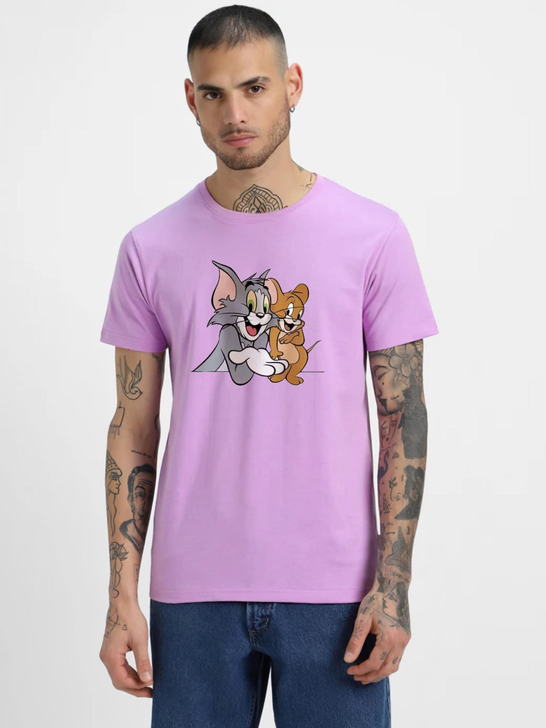 HESHA NEW TOM&JERRY MENS REGULAR PRINTED TSHIRT